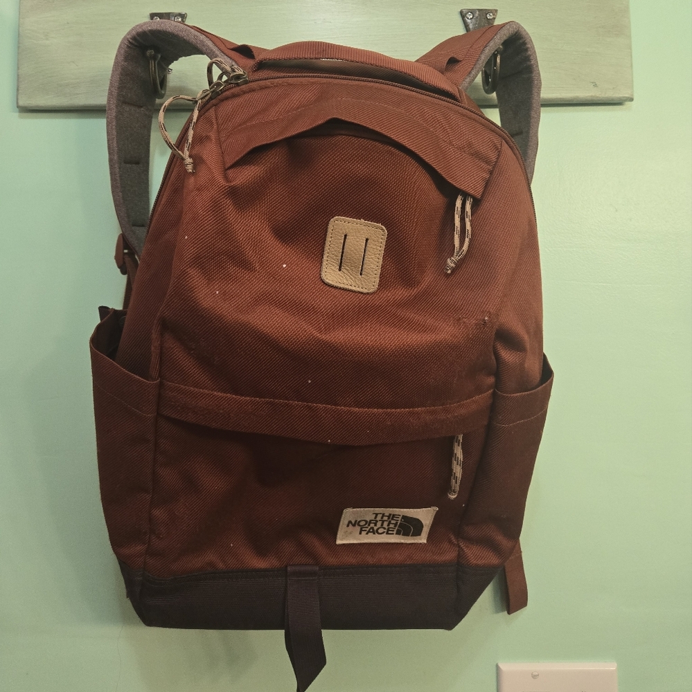 The North Face Rust Brown Canvas Backpack